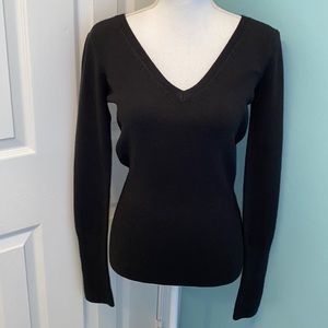French Connection Long Sleeve V Neck Sweater Top